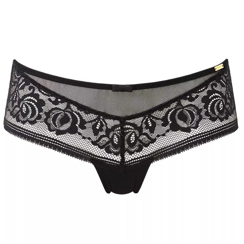 Gossard Encore Short Brief Black Nude
